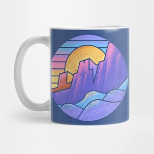 Blocky Mountains Mug